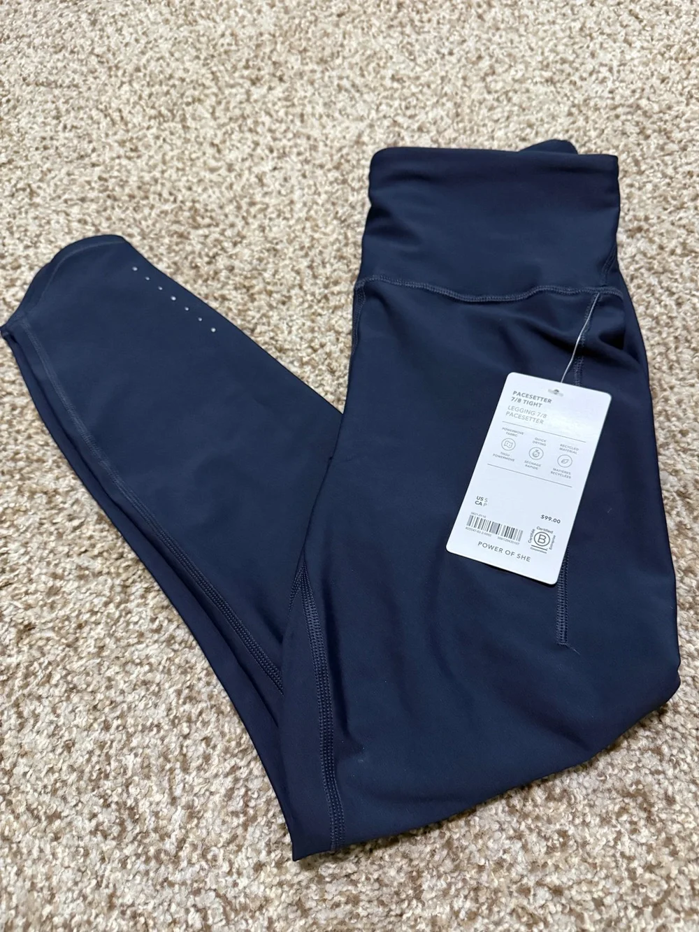 NWT Athleta Pacesetter 7/8 Tights